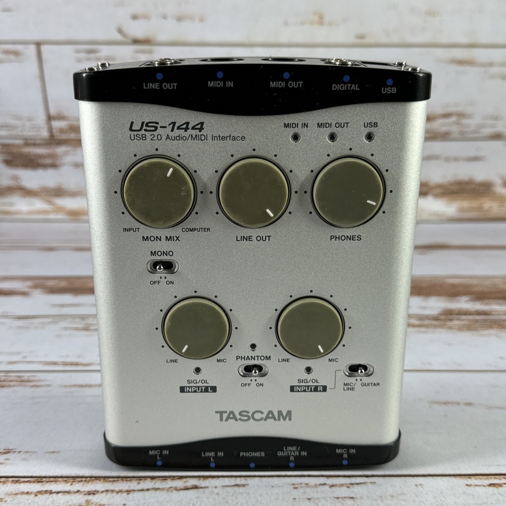 Tascam US-144 USB Audio MIDI Recording Interface: Reliable & Budget-Friendly